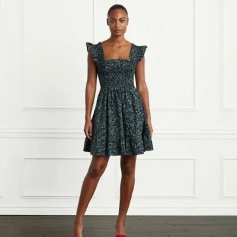 EUC Hill House Home Elizabeth Nap Dress, Midnight Garden, Size Small